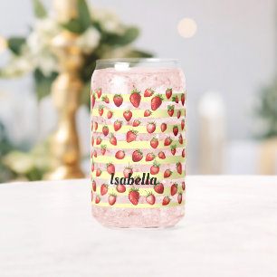 Vaso Con Forma De Lata Esterillas de vainilla de fresa Personalizadas