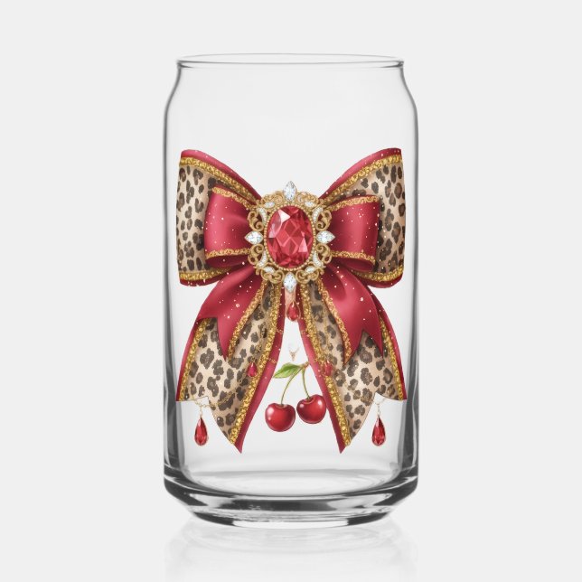 Vaso Con Forma De Lata estilo de lazo de cereza (Anverso)