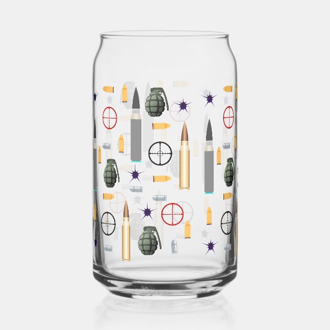 Vaso Con Forma De Lata estilo de parloteo de combate (Anverso)