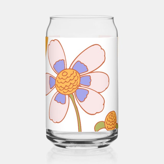 Vaso Con Forma De Lata estilo vibraciones 70s (Izquierda)