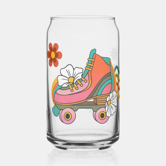 Vaso Con Forma De Lata estilo vibraciones 70s (Izquierda)