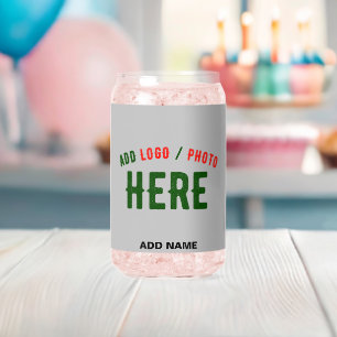 VASO CON FORMA DE LATA ESTILOSO MODERNO PERSONALIZABLE CENIZA MARCA VERIF