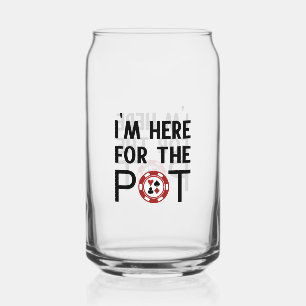 Vaso Con Forma De Lata Estoy aquí por el poker divertido