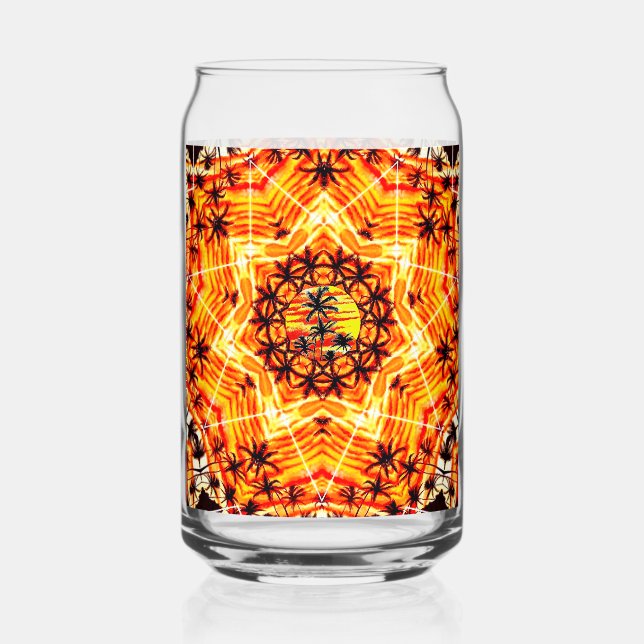 Vaso Con Forma De Lata Estrella Coco Palm (Reverso )