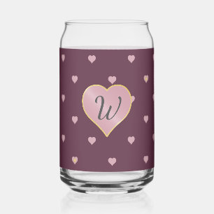 Vaso Con Forma De Lata Estrellas dentro de corazones en Port