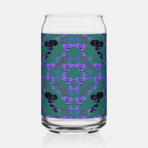 Vaso Con Forma De Lata Estrellas Rosas