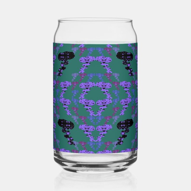 Vaso Con Forma De Lata Estrellas Rosas (Anverso)