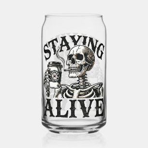 Vaso Con Forma De Lata Eterna Brew: Skeleton puede cristales