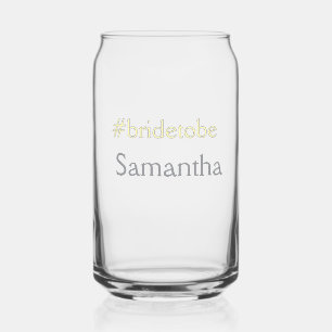 Vaso Con Forma De Lata etiqueta novia por casar despedida de soltera exhi