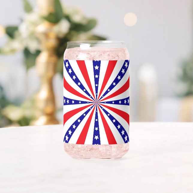 Vaso Con Forma De Lata Explosión de sol patriótico (Insitu (Boda))