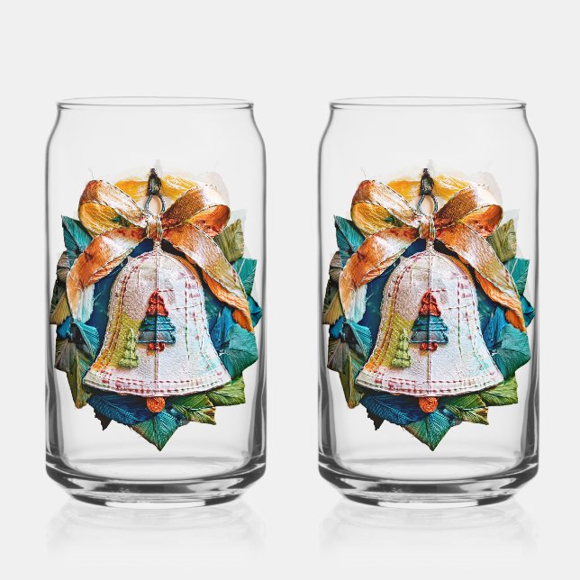 Vaso Con Forma De Lata Fabric Bell Soda Glass (Anverso)