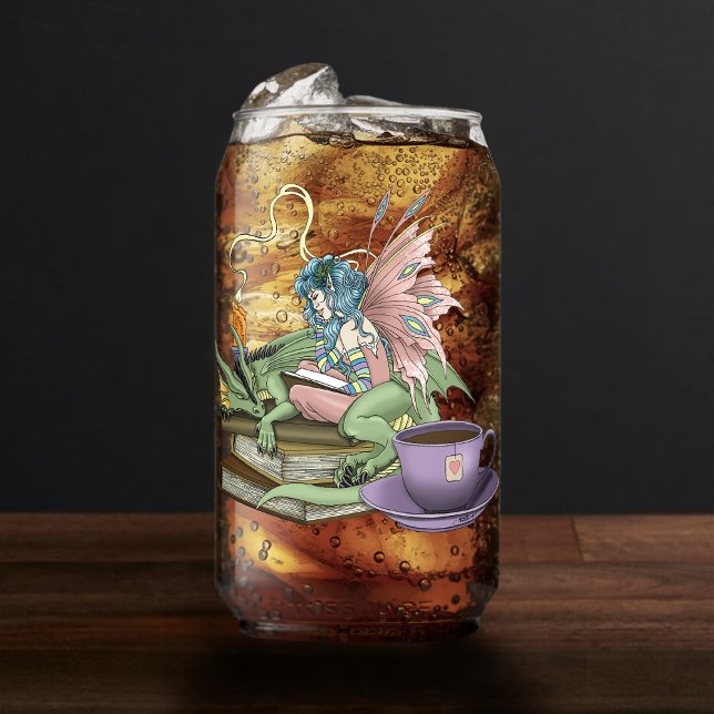 Vaso Con Forma De Lata Fairy Dragon Books Tea Friendship  (Subido por el creador)