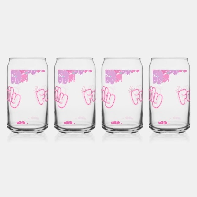 Vaso Con Forma De Lata Family Flower Mug (Derecha)