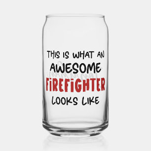 Vaso Con Forma De Lata Famoso bombero ingenioso personalizado