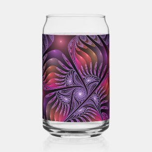 Vaso Con Forma De Lata Fantasía abstracta colorida y alucinante fractal p