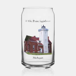 Vaso Con Forma De Lata Faro 40 Mile Point puede vidrio