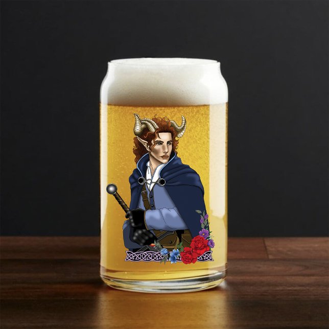 Vaso Con Forma De Lata Fauno Fae Fantástico con Cuernos  (Subido por el creador)