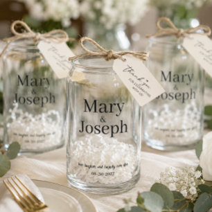 Vaso Con Forma De Lata Favor de vaso de vidrio grabado personalizable par