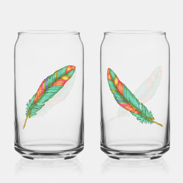 Vaso Con Forma De Lata Feather Soda Glass