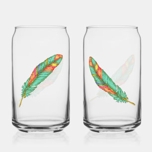 Vaso Con Forma De Lata Feather Soda Glass