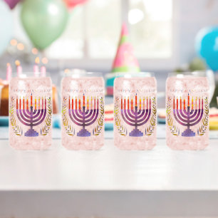 Vaso Con Forma De Lata Felices gafas de Hanukkah