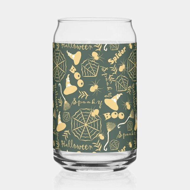 Vaso Con Forma De Lata Feliz Halloween (Anverso)