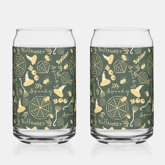 Vaso Con Forma De Lata Feliz Halloween (Anverso)