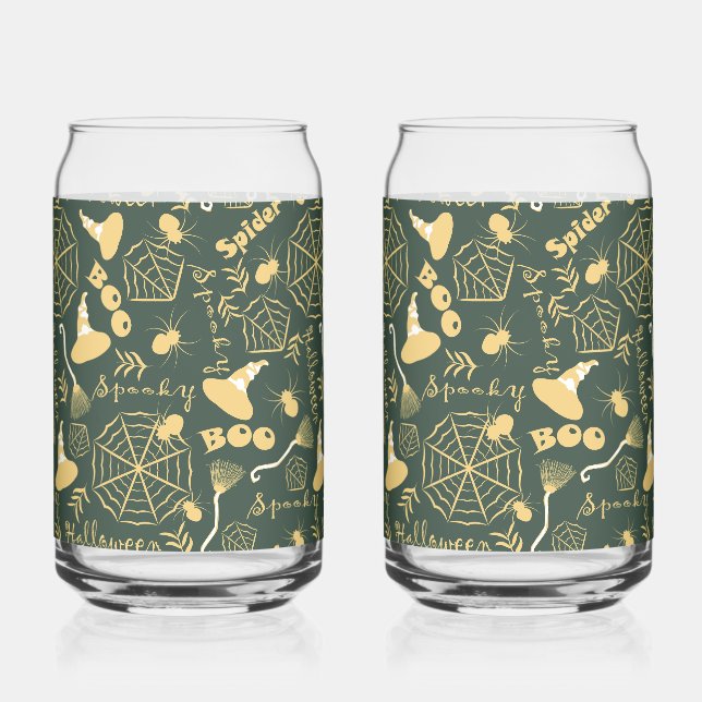Vaso Con Forma De Lata Feliz Halloween (Anverso)