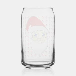 Vaso Con Forma De Lata Feliz Navidad Santa