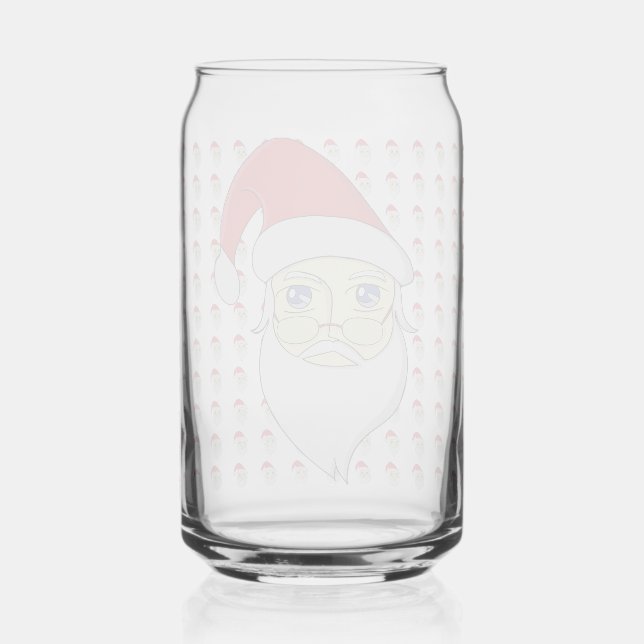 Vaso Con Forma De Lata Feliz Navidad Santa (Anverso)