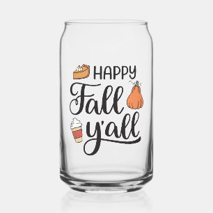 Vaso Con Forma De Lata Feliz otoño