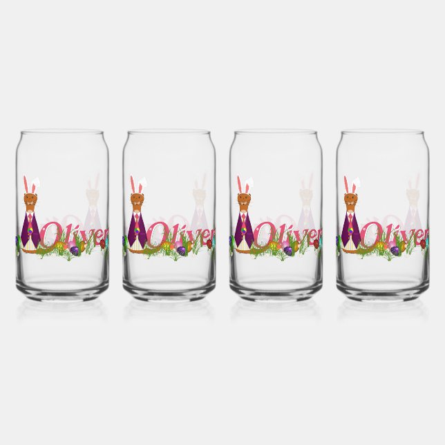 Vaso Con Forma De Lata Feliz Pascua Oliver la Nutria (Anverso)