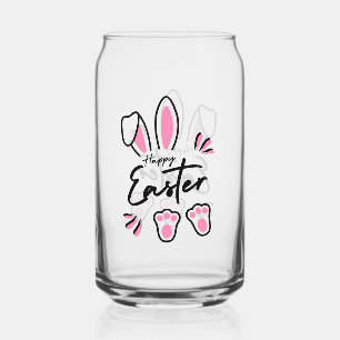 Vaso Con Forma De Lata Feliz Pascua (Rosa)