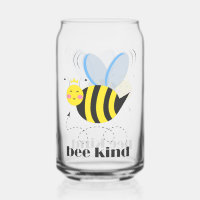 Feliz princesa de abejas con corona y lema Bee Kin