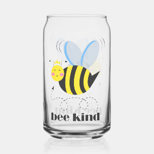 Vaso Con Forma De Lata Feliz princesa de abejas con corona y lema Bee Kin