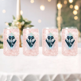 Vaso Con Forma De Lata Fénix de fantasía blanca maravillosa.