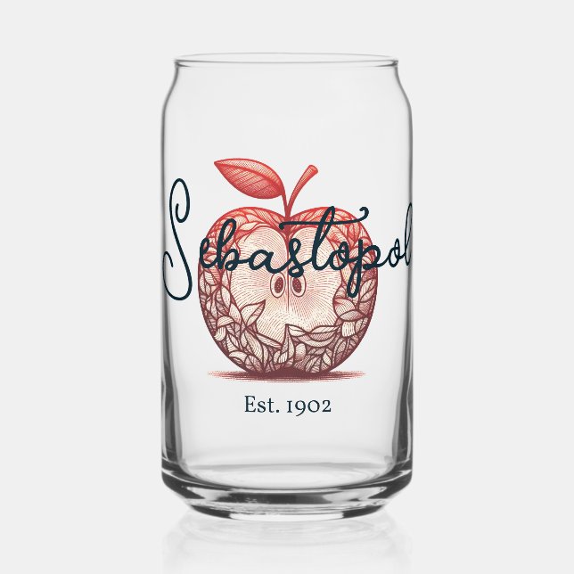 Vaso Con Forma De Lata Feria de Apple Sebastopol California Gravenstein (Reverso )