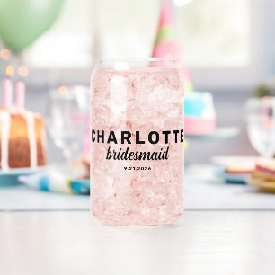 Vaso Con Forma De Lata Fiesta de Bachelorette de la Fiesta de la Boda Per