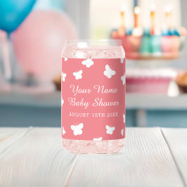 Vaso Con Forma De Lata Fiesta de ducha de primavera personalizado para be