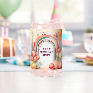 Vaso Con Forma De Lata Fiesta del arco iris acuático