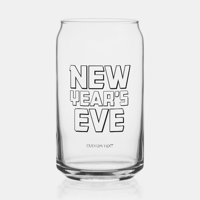 Vaso Con Forma De Lata Fiesta moderna de Nochevieja (Anverso)