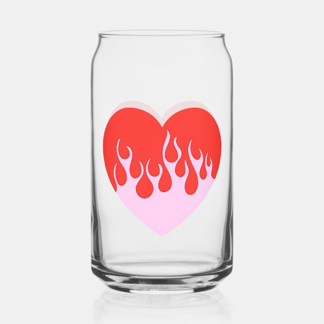 Vaso Con Forma De Lata Fire Heart (Anverso)