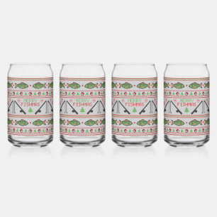 Vaso Con Forma De Lata Fish Ugly Navidad Sweater