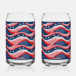 Vaso Con Forma De Lata Flag Soda Glass