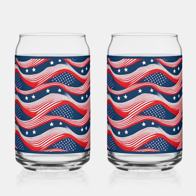 Vaso Con Forma De Lata Flag Soda Glass (Anverso)