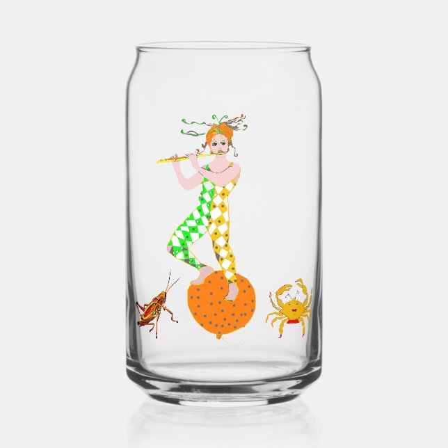Vaso Con Forma De Lata Flautista  (Reverso )