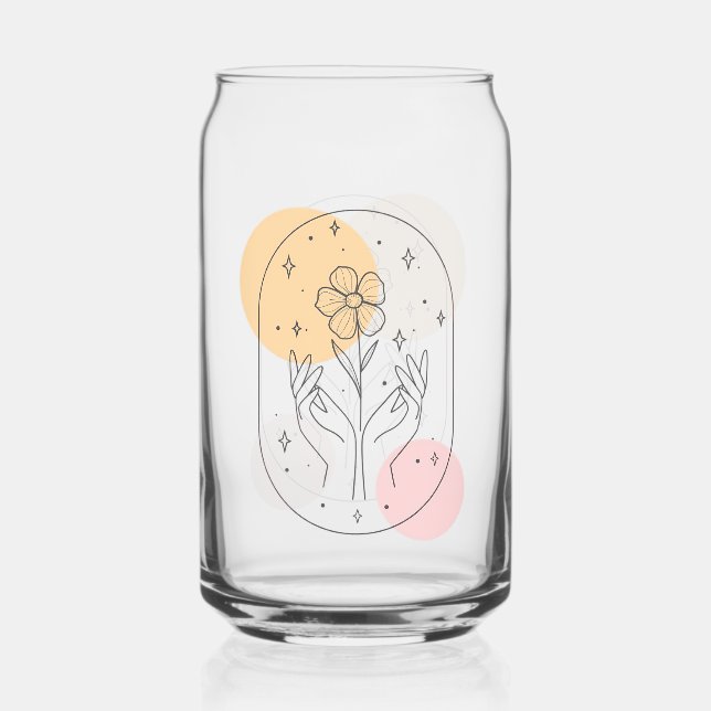 Vaso Con Forma De Lata Flor (Anverso)