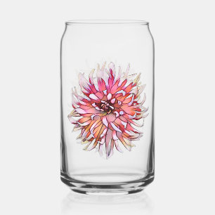 VASO CON FORMA DE LATA FLOR DE DALIA