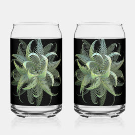Vaso Con Forma De Lata Flor de helecho fractal