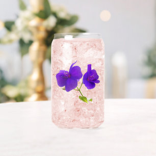 Vaso Con Forma De Lata Flor morada Princesa